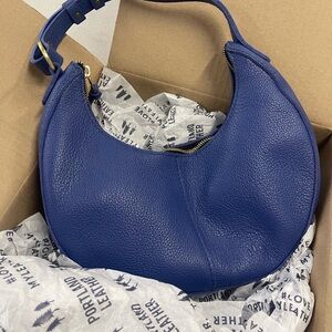 Portland Leather Nora Molino Blue Hobo Bag new and unused